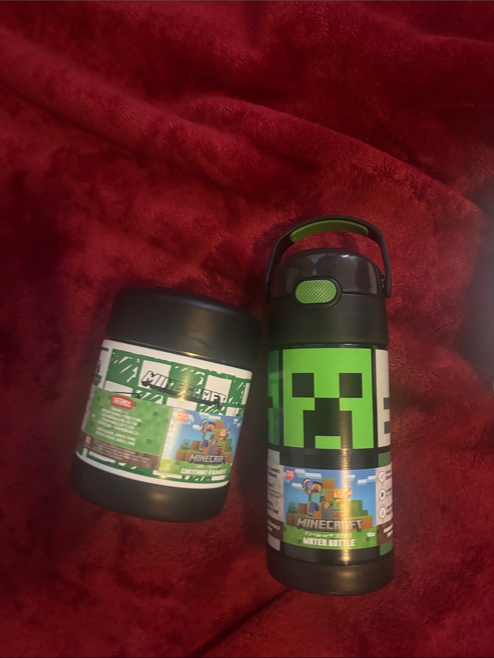 Free with $250 purchase Creeper Green Insulated Water Bottle $ food warmer